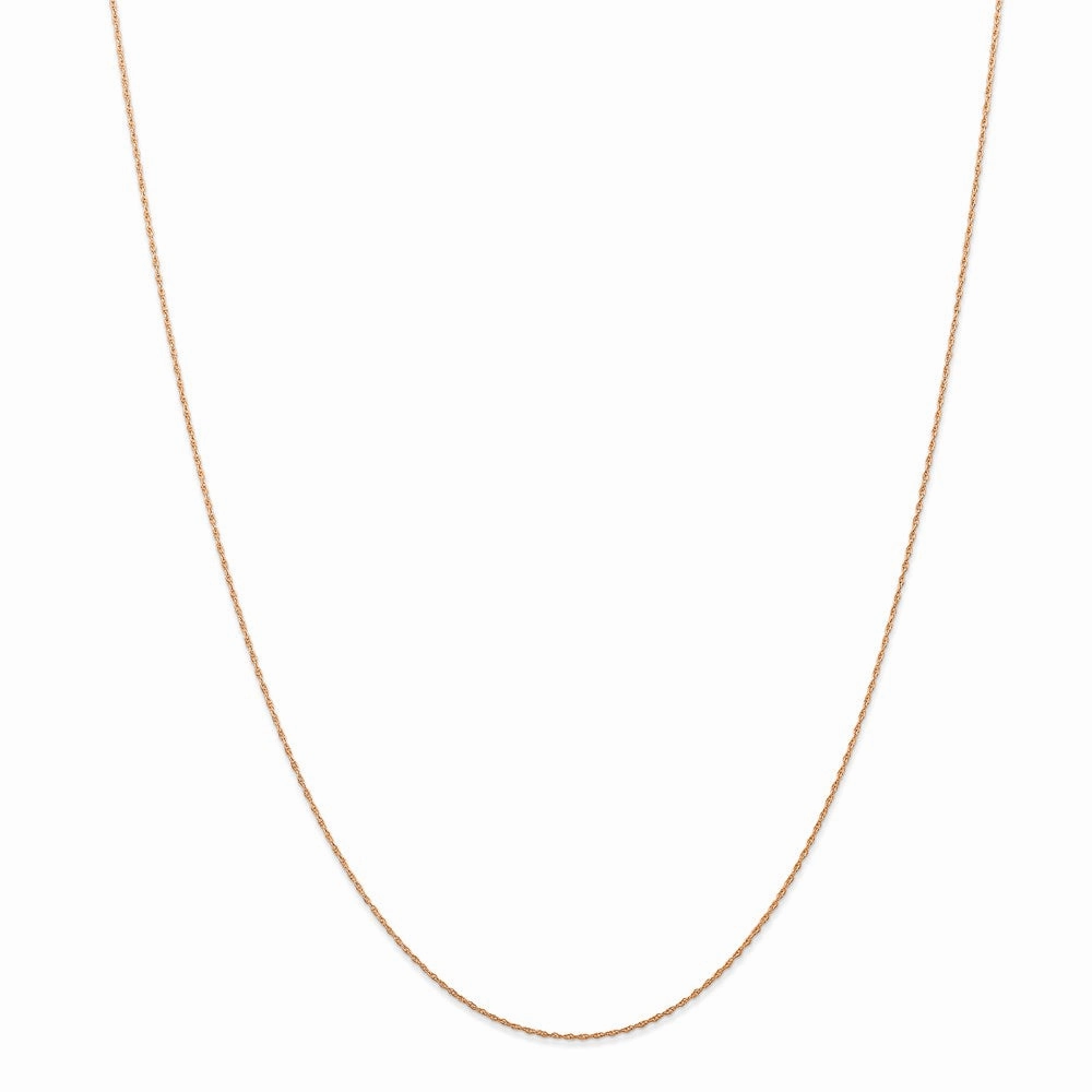 14k Rose Gold .5 mm Cable Rope Chain (CARDED) | 5RR