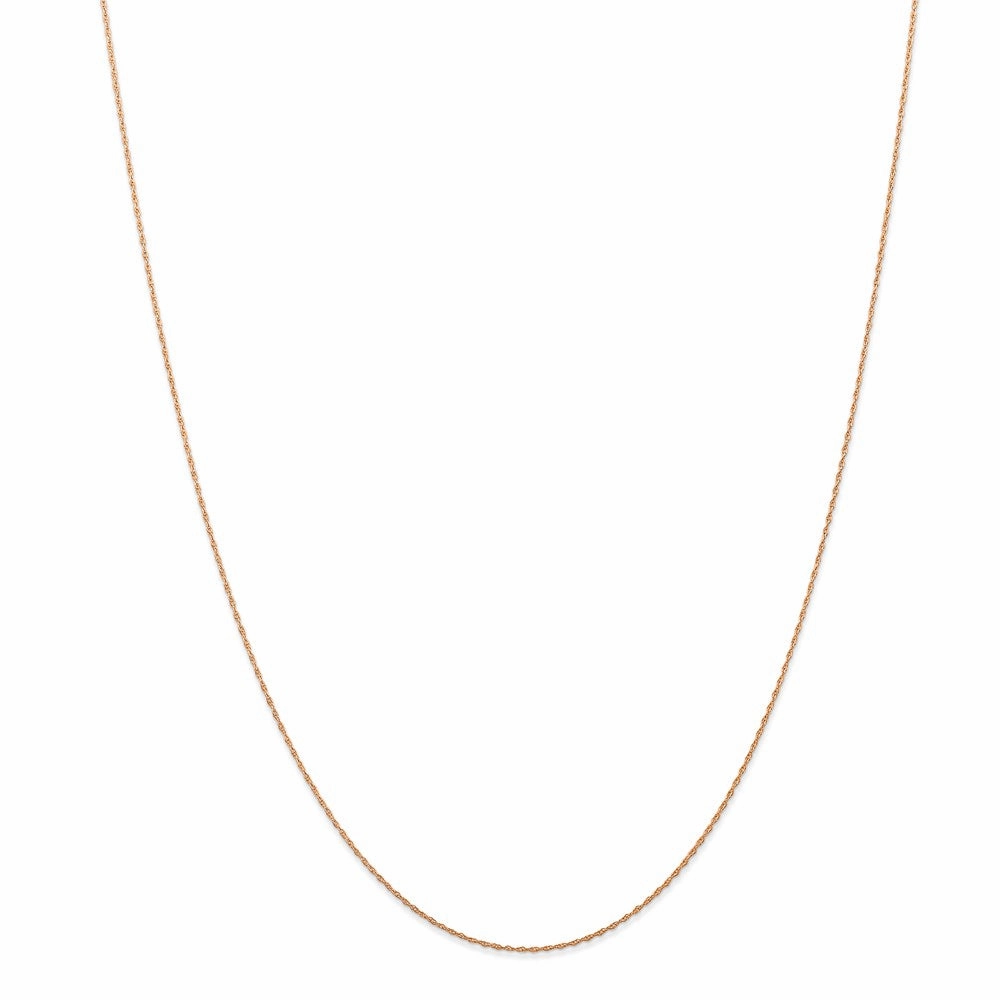 14k Rose Gold .5 mm Cable Rope Chain (CARDED) | 5RR