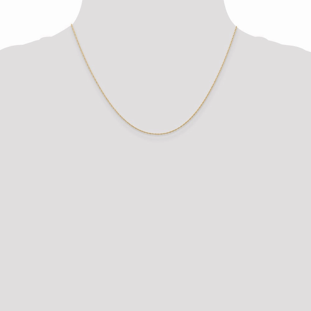 14k Rose Gold .5 mm Cable Rope Chain (CARDED) | 5RR