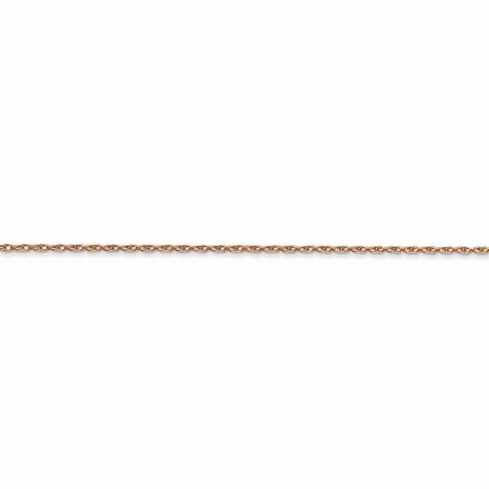 14k Rose Gold .7 mm Carded Cable Rope Chain | 7RR