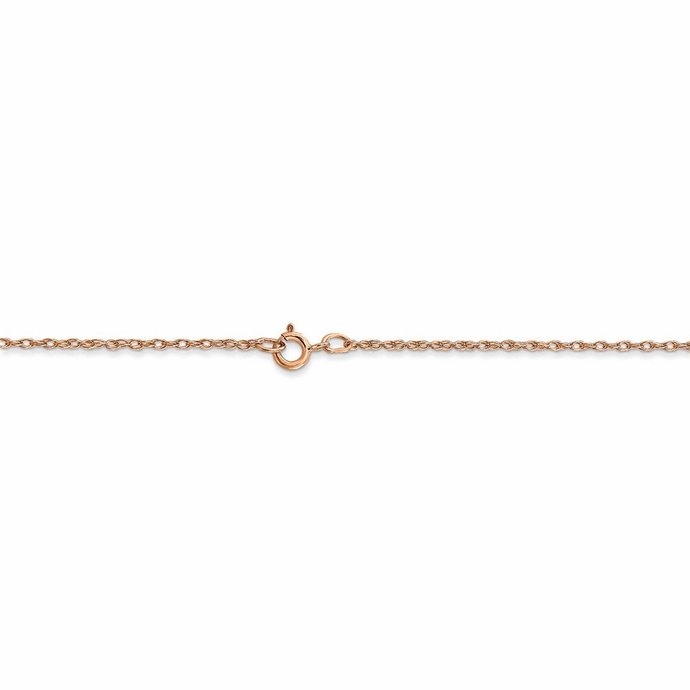 14k Rose Gold .7 mm Carded Cable Rope Chain | 7RR