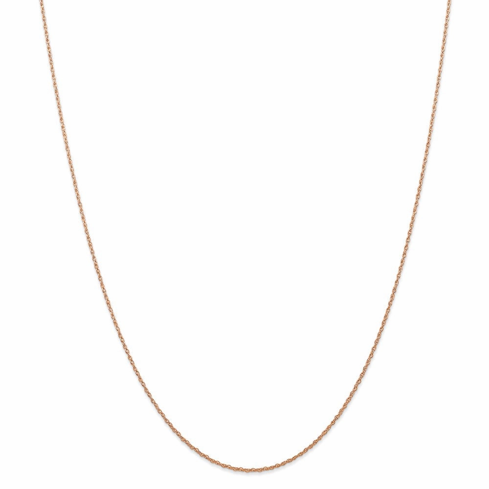 14k Rose Gold .7 mm Carded Cable Rope Chain | 7RR