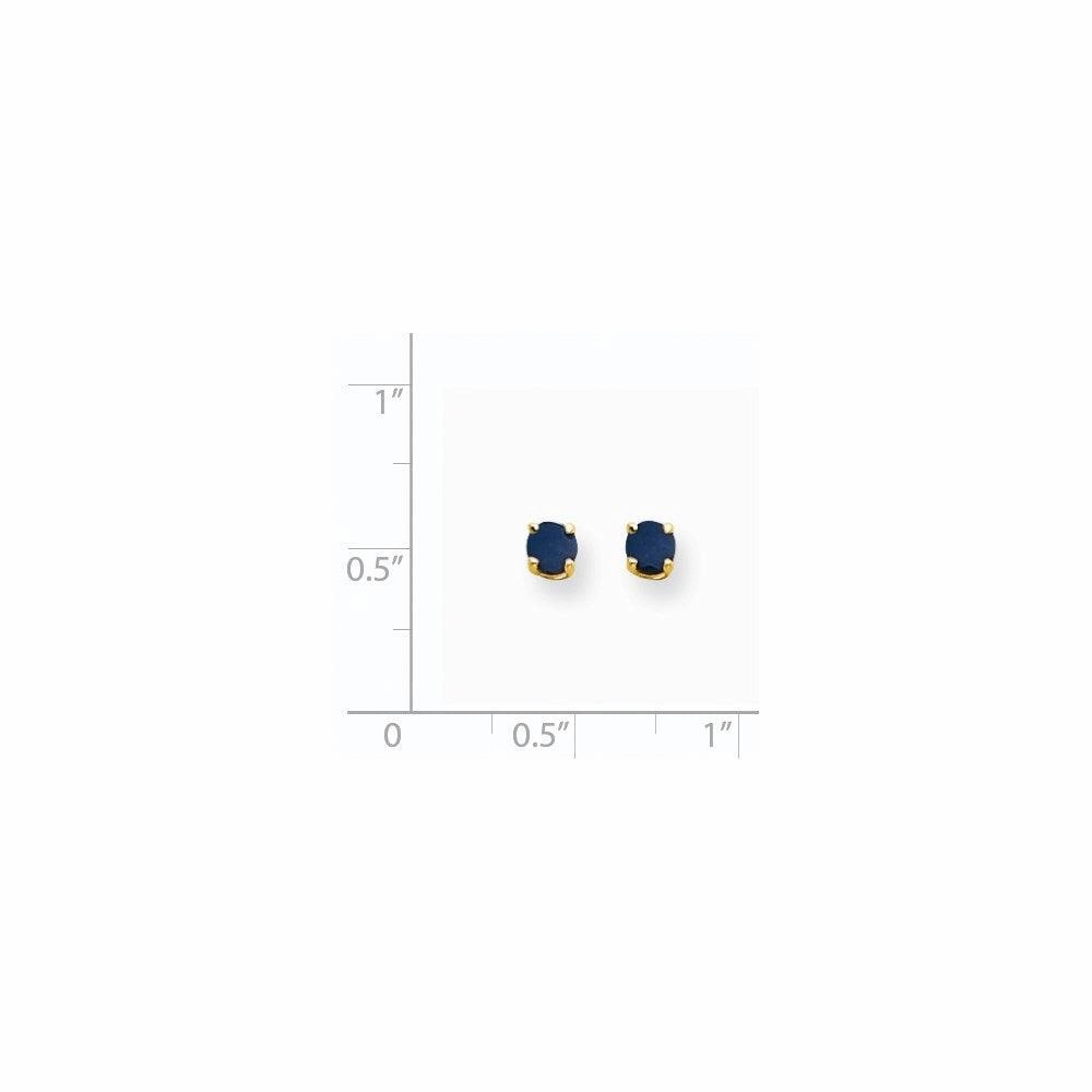 14k Sapphire Post Earrings