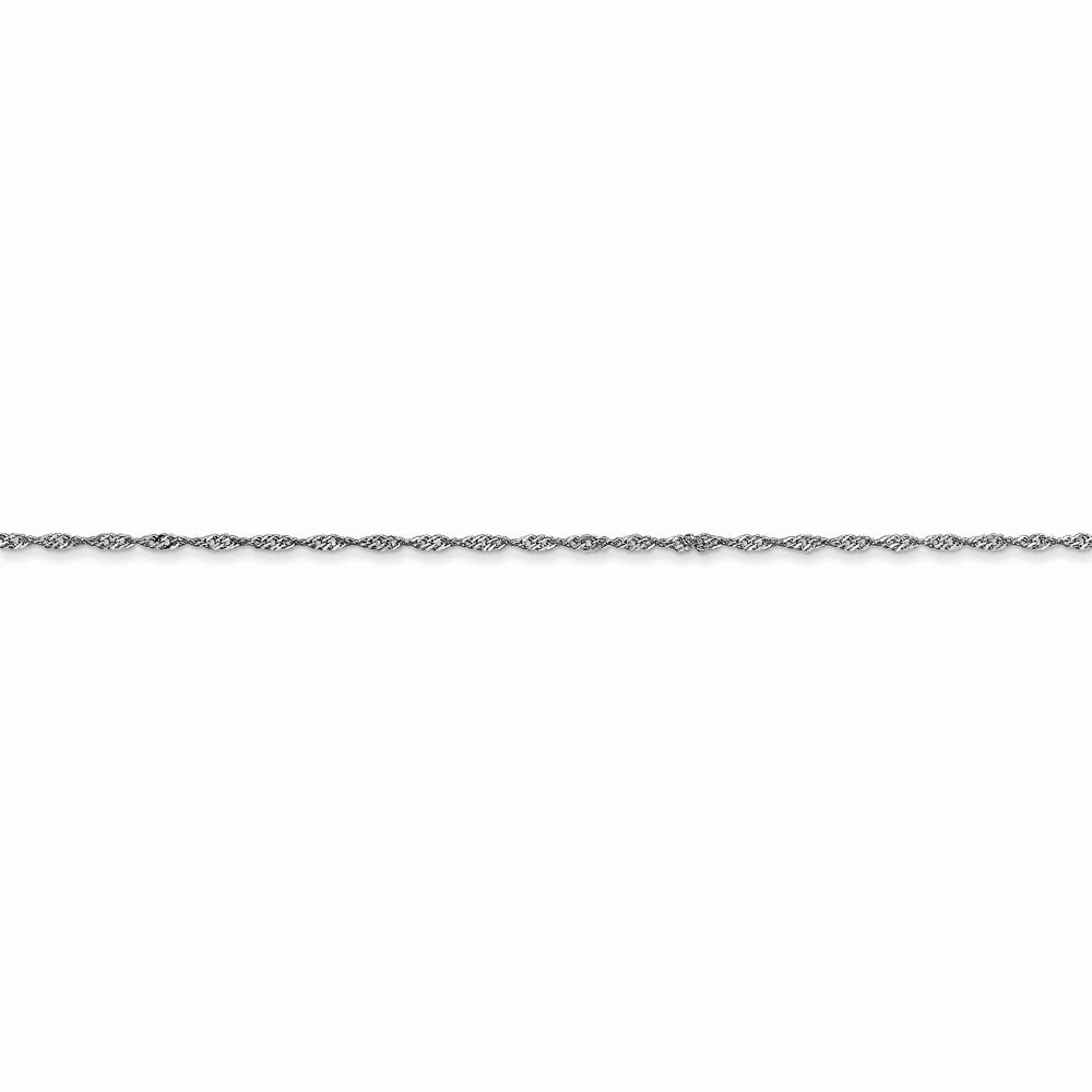 14k WG 1mm Singapore Chain (CARDED) | 10SW