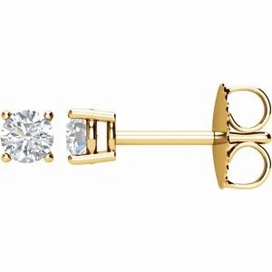 14K White 1/5 CTW Natural Diamond Stud Earrings