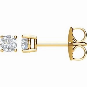 14K White 1/5 CTW Natural Diamond Stud Earrings