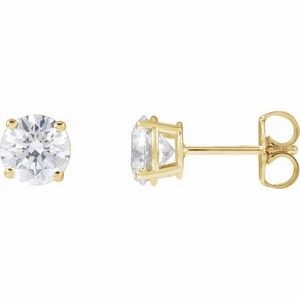 14K White 1/5 CTW Natural Diamond Stud Earrings