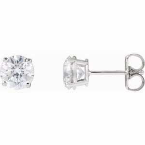 14K White 1/5 CTW Natural Diamond Stud Earrings