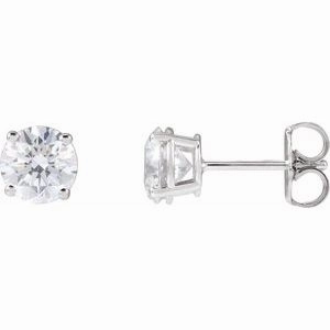 14K White 1/5 CTW Natural Diamond Stud Earrings