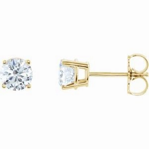 14K White 1/5 CTW Natural Diamond Stud Earrings