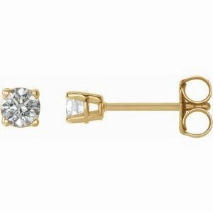 14K White 1/5 CTW Natural Diamond Stud Earrings