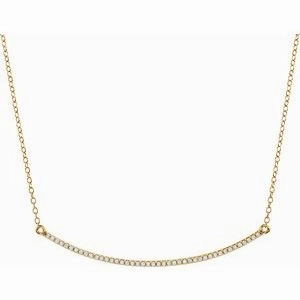 14K White 1/6 CTW Natural Diamond Bar 16-18" Necklace
