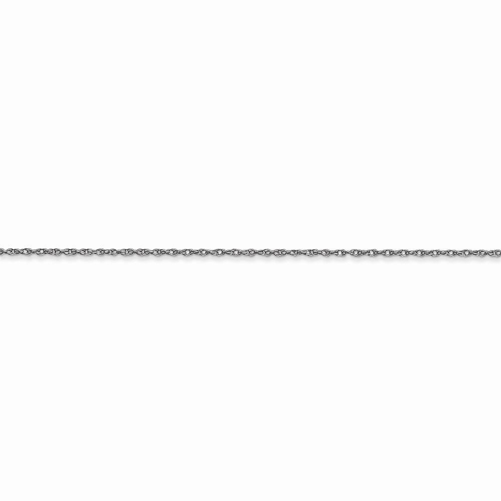 14k White Gold .6 mm Carded Cable Rope Chain | 6RW