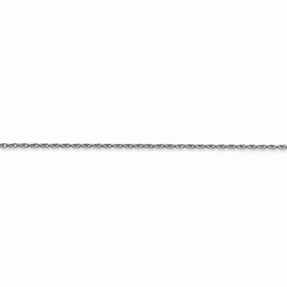 14k White Gold .7 mm Carded Cable Rope Chain | 7RW