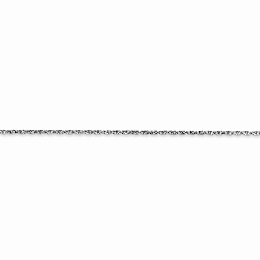 14k White Gold .7 mm Carded Cable Rope Chain | 7RW