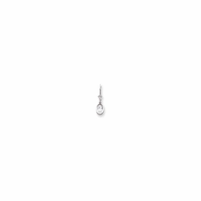 14k White Gold 7x5 Oval Leverback Mounting