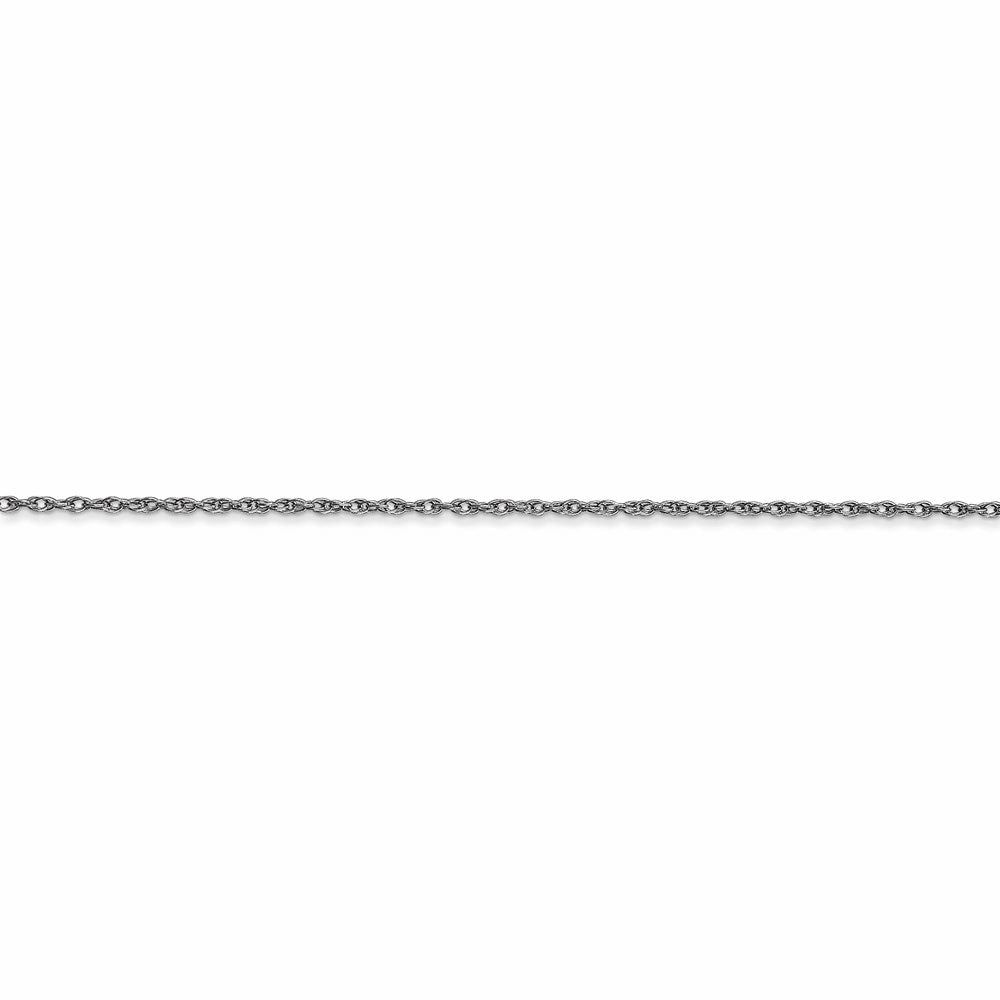 14k White Gold .95 mm Carded Cable Rope Chain | 8RW
