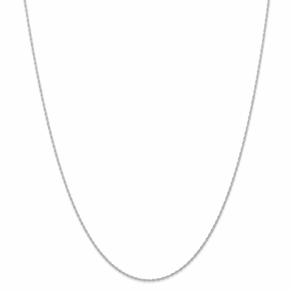 14k White Gold .95 mm Carded Cable Rope Chain | 8RW