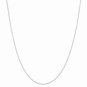14k White Gold Carded Curb Chain | 6CW