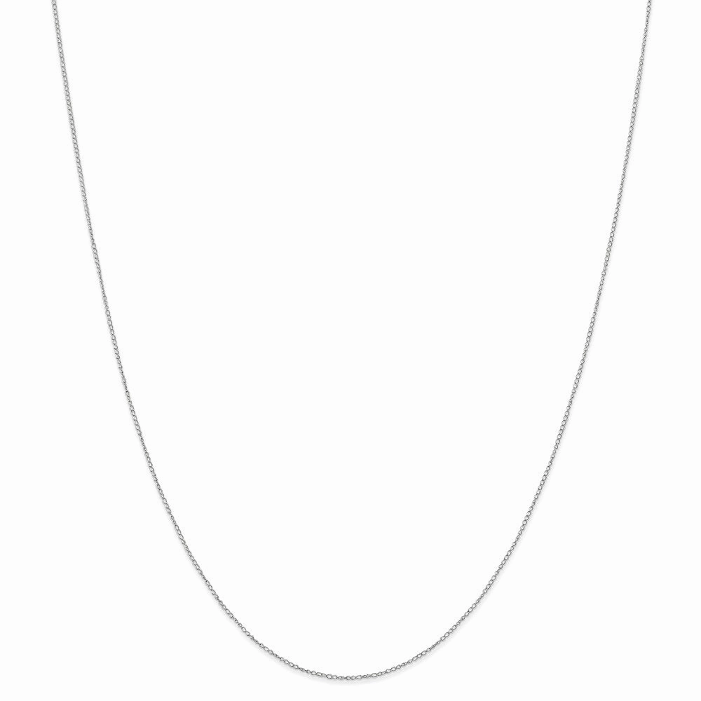 14k White Gold Carded Curb Chain | 6CW