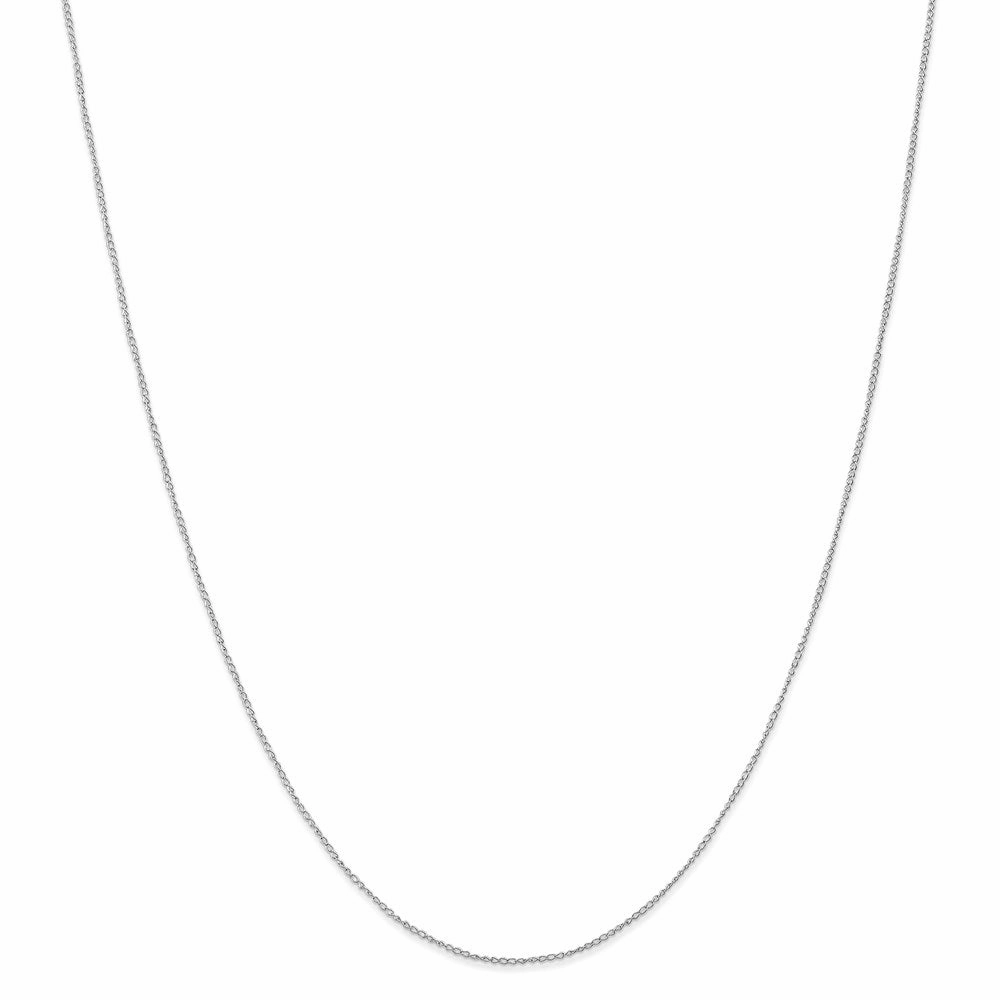 14k White Gold Carded Curb Chain | 8CW