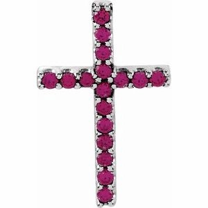 14K Yellow .06 CTW Natural Diamond Petite Cross Pendant