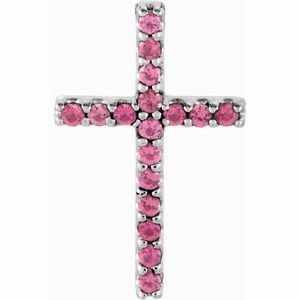 14K Yellow .06 CTW Natural Diamond Petite Cross Pendant