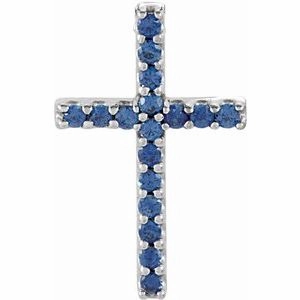 14K Yellow .06 CTW Natural Diamond Petite Cross Pendant