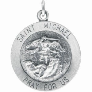 14K Yellow 18 mm St. Michael Medal