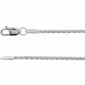 14K Yellow 1.25 mm Wheat 16" Chain
