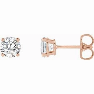 14K Yellow 1/3 CTW Lab-Grown Diamond Stud Earrings