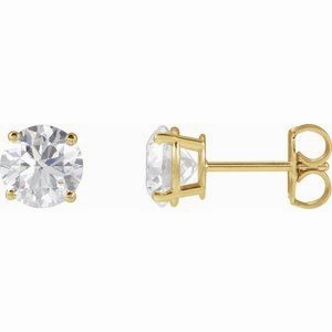 14K Yellow 1/3 CTW Lab-Grown Diamond Stud Earrings
