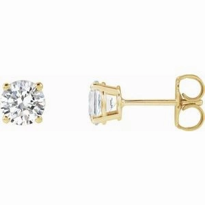 14K Yellow 1/3 CTW Lab-Grown Diamond Stud Earrings