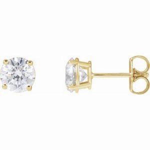 14K Yellow 1/3 CTW Lab-Grown Diamond Stud Earrings