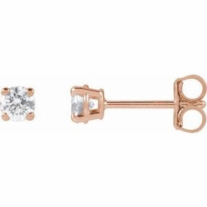 14K Yellow 1/3 CTW Lab-Grown Diamond Stud Earrings