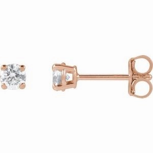14K Yellow 1/3 CTW Lab-Grown Diamond Stud Earrings