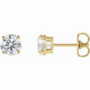 14K Yellow 1/3 CTW Lab-Grown Diamond Stud Earrings