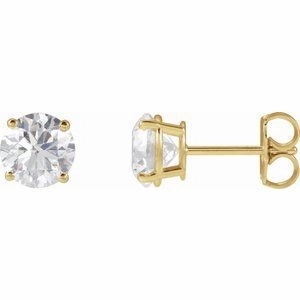 14K Yellow 1/3 CTW Lab-Grown Diamond Stud Earrings