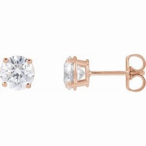 14K Yellow 1/3 CTW Lab-Grown Diamond Stud Earrings