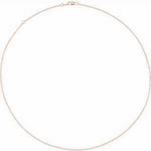 14K Yellow  1.3 mm Cable 16" Chain