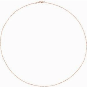 14K Yellow  1.3 mm Cable 16" Chain