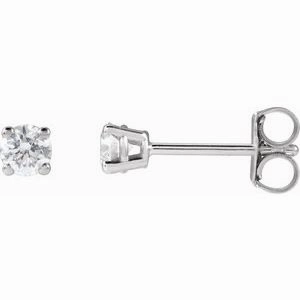 14K Yellow 1/4 CTW Lab-Grown Diamond Stud Earrings