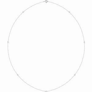 14K Yellow 1/5 CTW Lab-Grown Diamond 3-Station 18" Necklace
