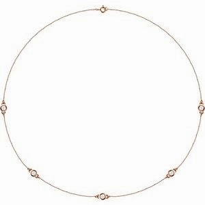 14K Yellow 1/5 CTW Lab-Grown Diamond 3-Station 18" Necklace