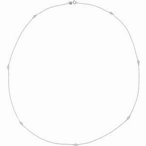 14K Yellow 1/5 CTW Lab-Grown Diamond 3-Station 18" Necklace