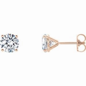 14K Yellow 1/5 CTW Lab-Grown Diamond 4-Prong Stud Earrings