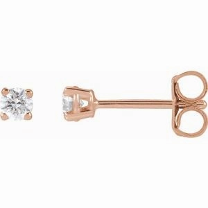 14K Yellow 1/5 CTW Lab-Grown Diamond Stud Earrings