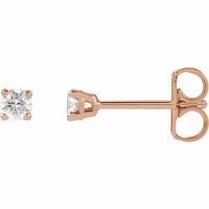 14K Yellow 1/6 CTW Lab-Grown Diamond Earrings