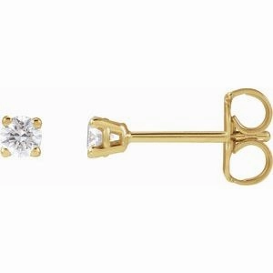 14K Yellow 1/6 CTW Lab-Grown Diamond Earrings