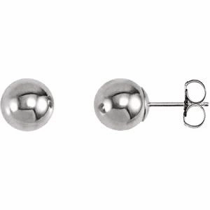 14K Yellow 3 mm Ball Earrings